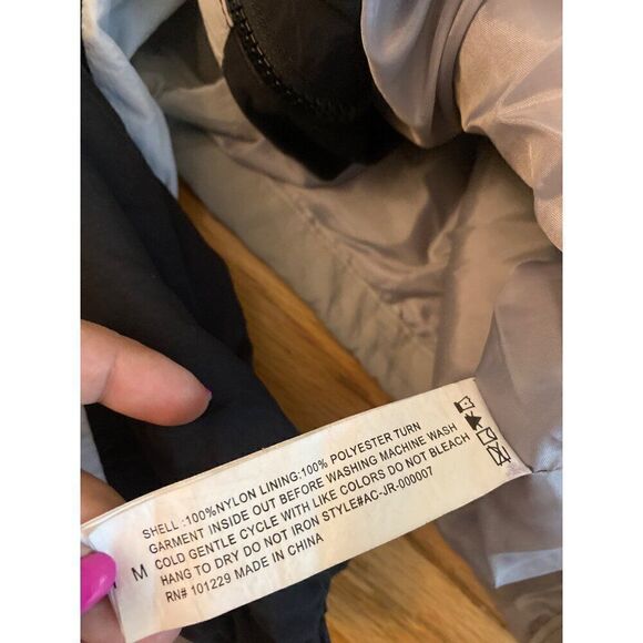 Ashley by 26 International Women colorblock full zip slash pockets windbreaker M - Picture 9 of 9